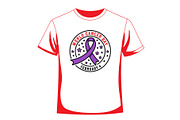 Cancer Awareness T Shirt Design Set, a Healthcare Illustration by balal (Thumbnail 11 of 30)