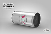 120mm Cylinder Tube Packaging Mockup, a Cups & Container Mockup by INCDesign (Thumbnail 4 of 12)