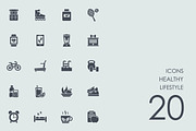 Healthy lifestyle icons, an Icon by Palau (Thumbnail 1 of 4)