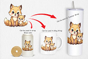 Wolf Mother's Day Clipart, a Graphic by Artnoy (Thumbnail 4 of 5)