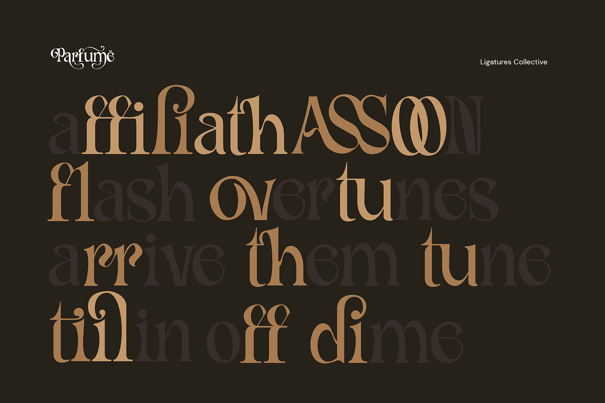Fd Parfume Serif Font + Swashes, a Serif Font by Fortunes Co (Photo 8 of 12)