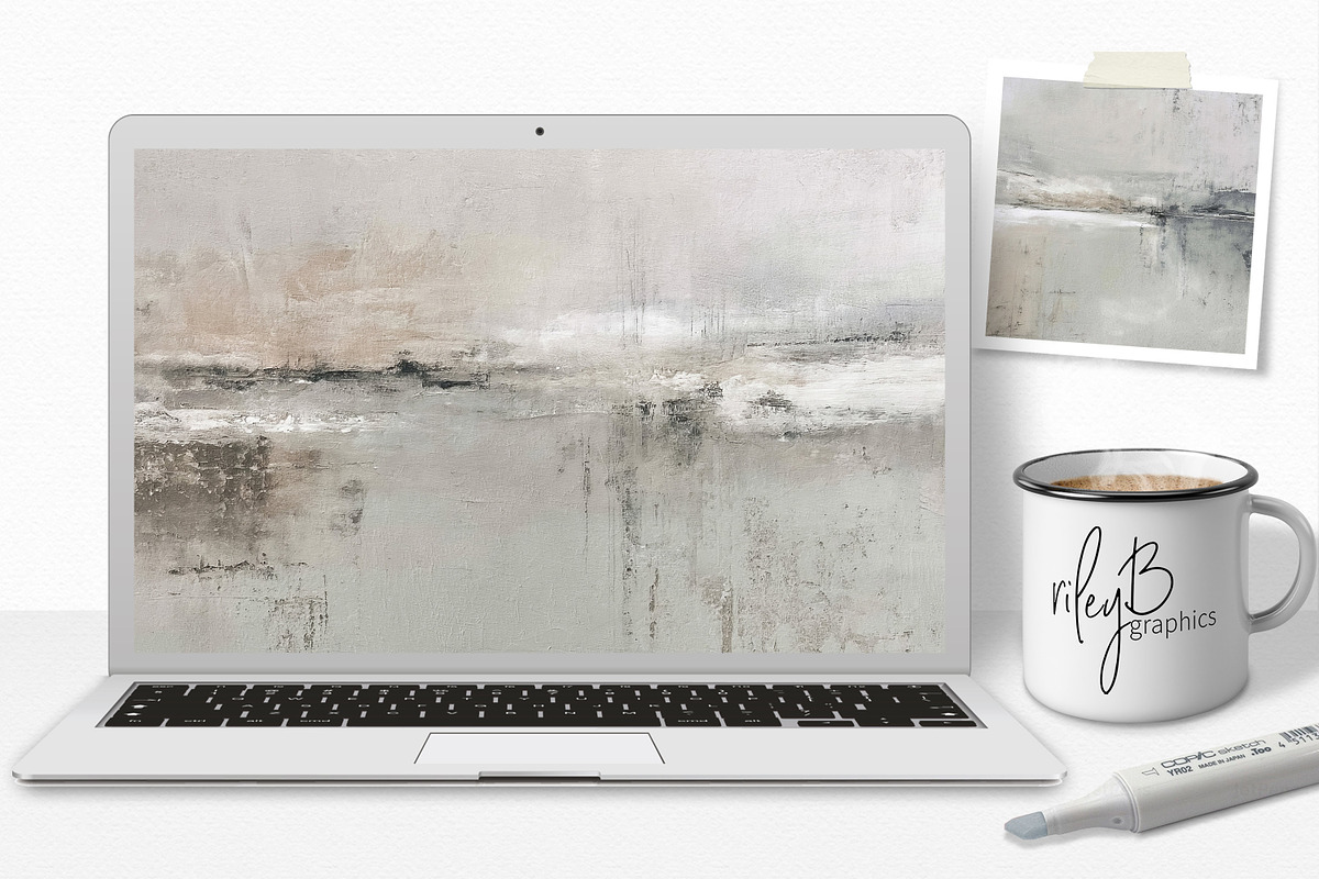 Soft Earthy Abstracts, a Decorative Illustration by rileyBgraphics (Photo 3 of 6)