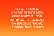 Cruqtake - Tropical Font, a Sans Serif Font by QR Design Studio (Thumbnail 4 of 7)