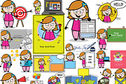 Housewife ~ Cartoon Character Set, a Person Illustration by The Toon Company (Thumbnail 2 of 7)