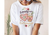 Lovely & Caffeinated Png, Caffeinate, an Illustration by Designking (Thumbnail 4 of 6)