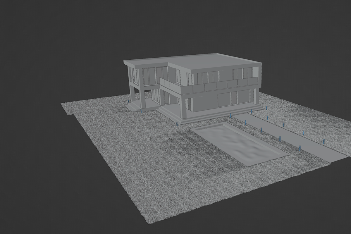 Modern Two-Storey Villa with Pool 3D, an Architecture 3D Model by Casa Mandarina (Photo 9 of 10)