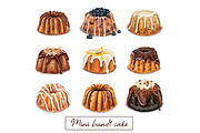Big 49 cake bundle. VECTOR, a Food Illustration by Natalka Dmitrova art (Thumbnail 6 of 9)