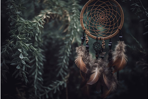 Dream Catcher Nature. Generate Ai