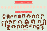 Character creation toolkit - Ladies, a Person Illustration by Anna Ivanir (Thumbnail 3 of 4)