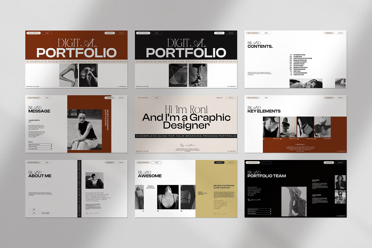 Digital Portfolio Presentation, a Presentation Template by CreativexGenius (Photo 8 of 10)