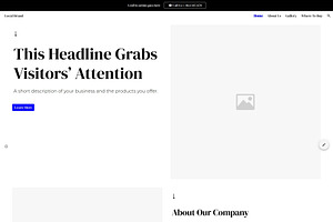 Local Brand 2 | GoogleSite Wireframe