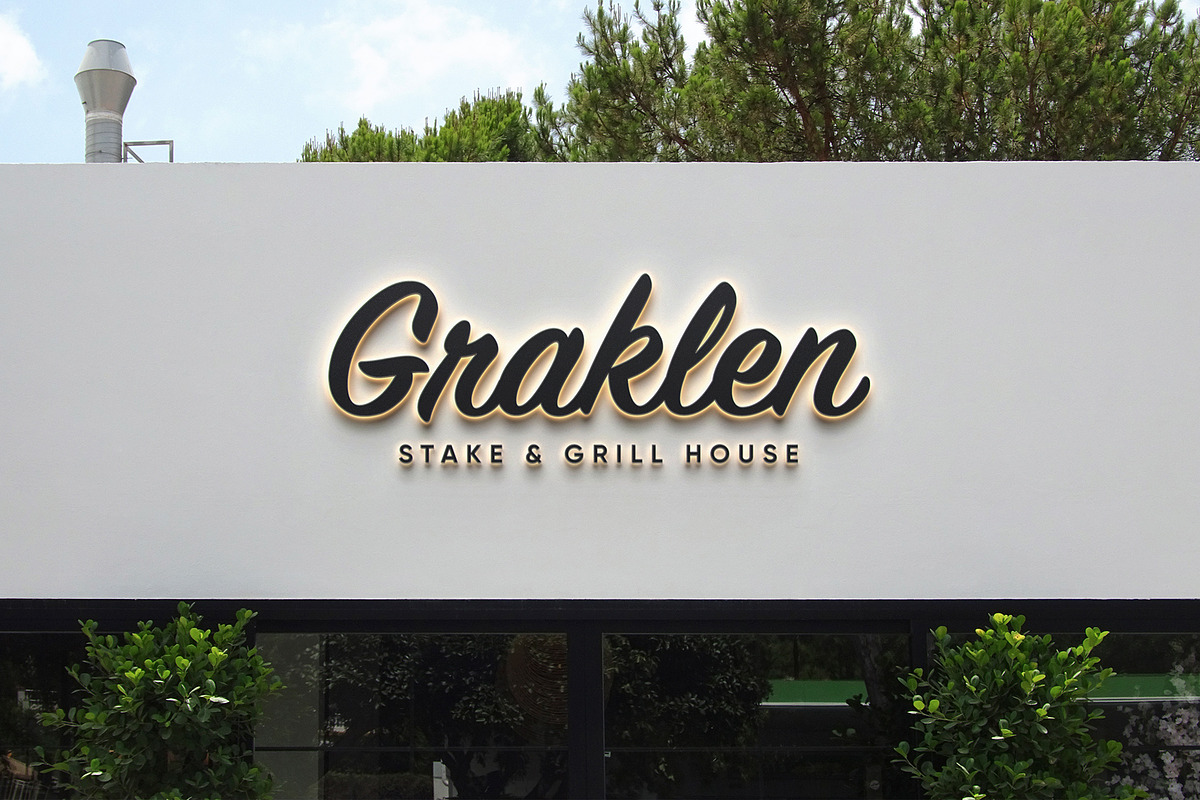 Logo Mockup 3D Black Luminous Sign, an Advertising Mockup by Asylab (Photo 2 of 5)