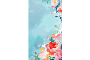 Watercolor Peonies and Hydrangeas on, an Object Illustration by Lermont51