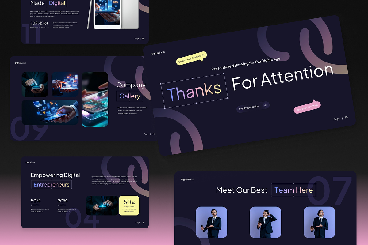Digital Bank Presentation preview 4