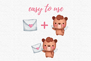 Cupid bear watercolor clipart, an Illustration by AkiraVilla (Thumbnail 6 of 13)