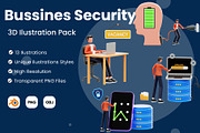 Business Security 3D Illustration, a 3D by novia99design (Thumbnail 1 of 6)