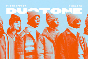 Grain Duotone Photo Effect, a Layer Style Add-On by Design Squad