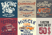 Race car print set, an Education Illustration by swsctn (Thumbnail 1 of 6)