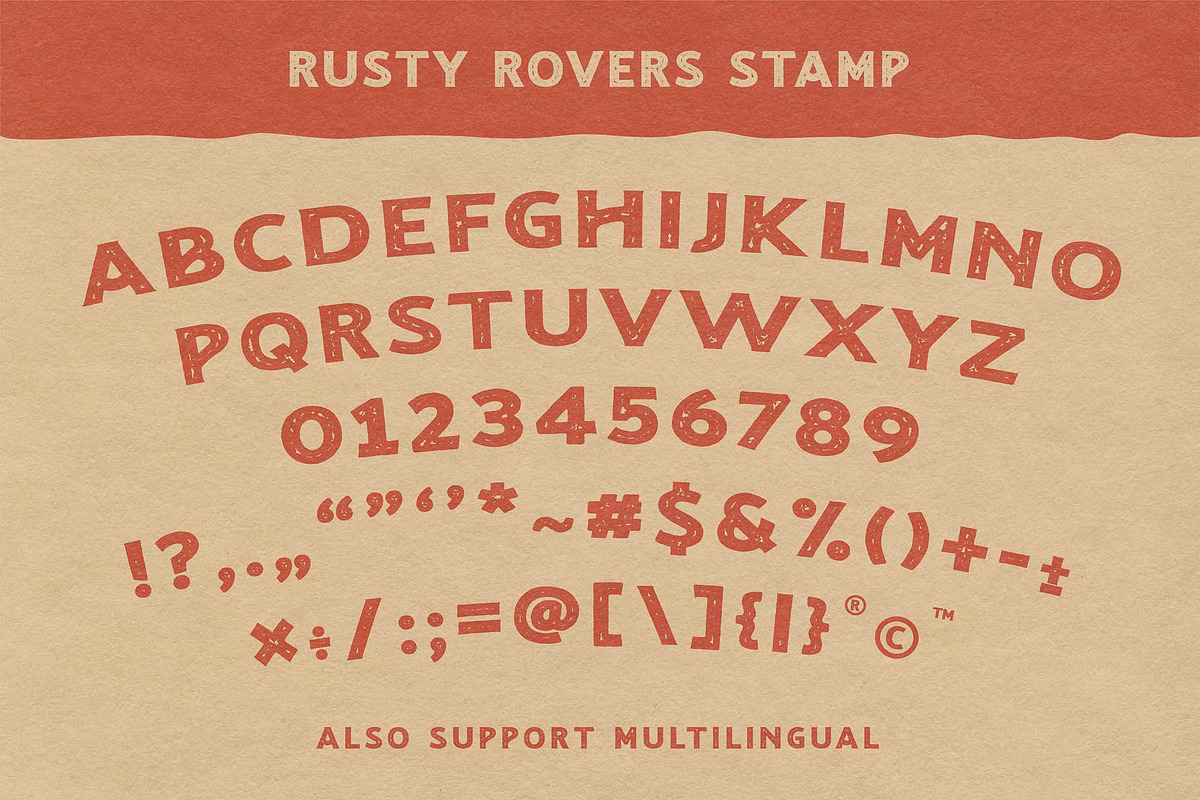 Rusty Rovers - Handdrawn Typeface, a Font by Krakenbox Studio (Photo 15 of 16)