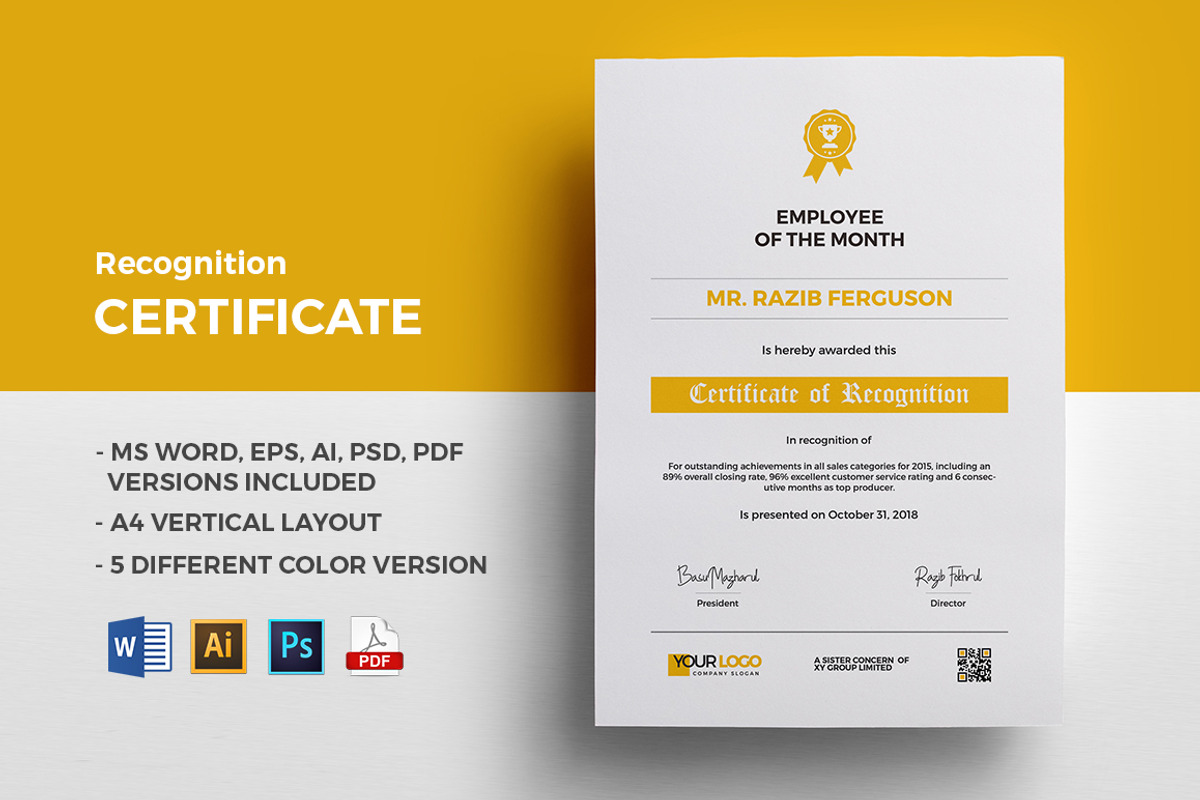 Certificate, a Stationery Template by Rongmistiry (Photo 1 of 5)