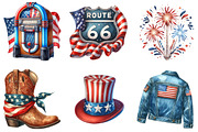 4th of July Independence Day Clipart, an Illustration by DreamArtGraphic (Thumbnail 2 of 4)