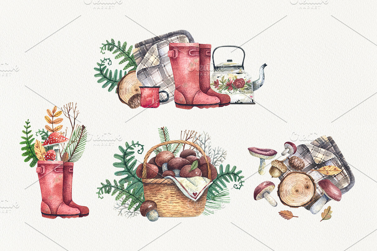 Fall Treasures, an Illustration by Watercolor by Tonia Tkach (Photo 4 of 10)