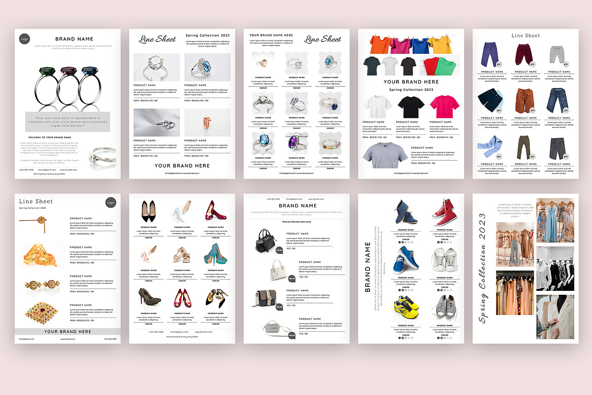 Line Sheet Template for Wholesale, a Stationery Template by Design Zone (Photo 4 of 8)