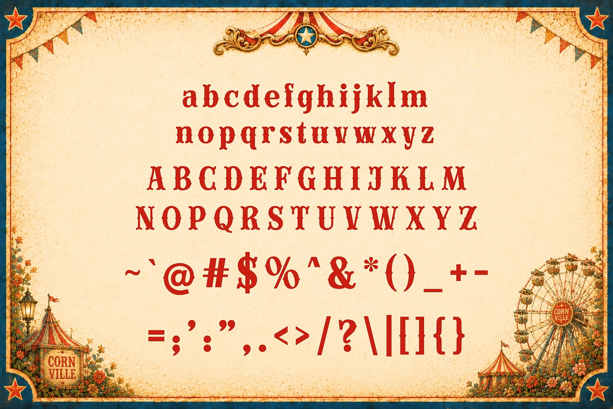 Cornville - Carnival Typeface, a Sans Serif Font by HipFonts (Photo 3 of 9)