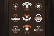 18 Barbecue Logos and Badges, a Branding & Logo Template by Vasya Kobelev (Thumbnail 6 of 14)