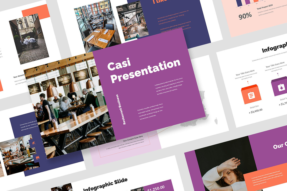 Casi : Food Business Google Slides, a Presentation Template by Punkl Camp (Photo 1 of 9)