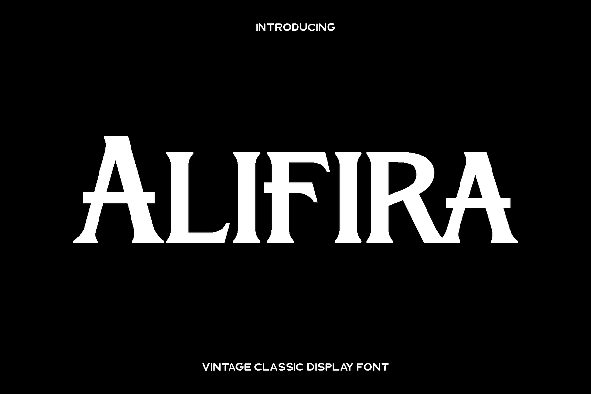 Alifira - Vintage Classic Font, a Serif Font by Luna Shop (Photo 1 of 5)