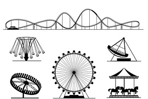 Amusement ride, an Illustration by Microvector