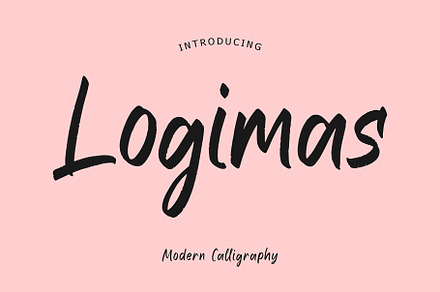 Logimas Modern Calligraphy Font, a Script Font by Giant Design