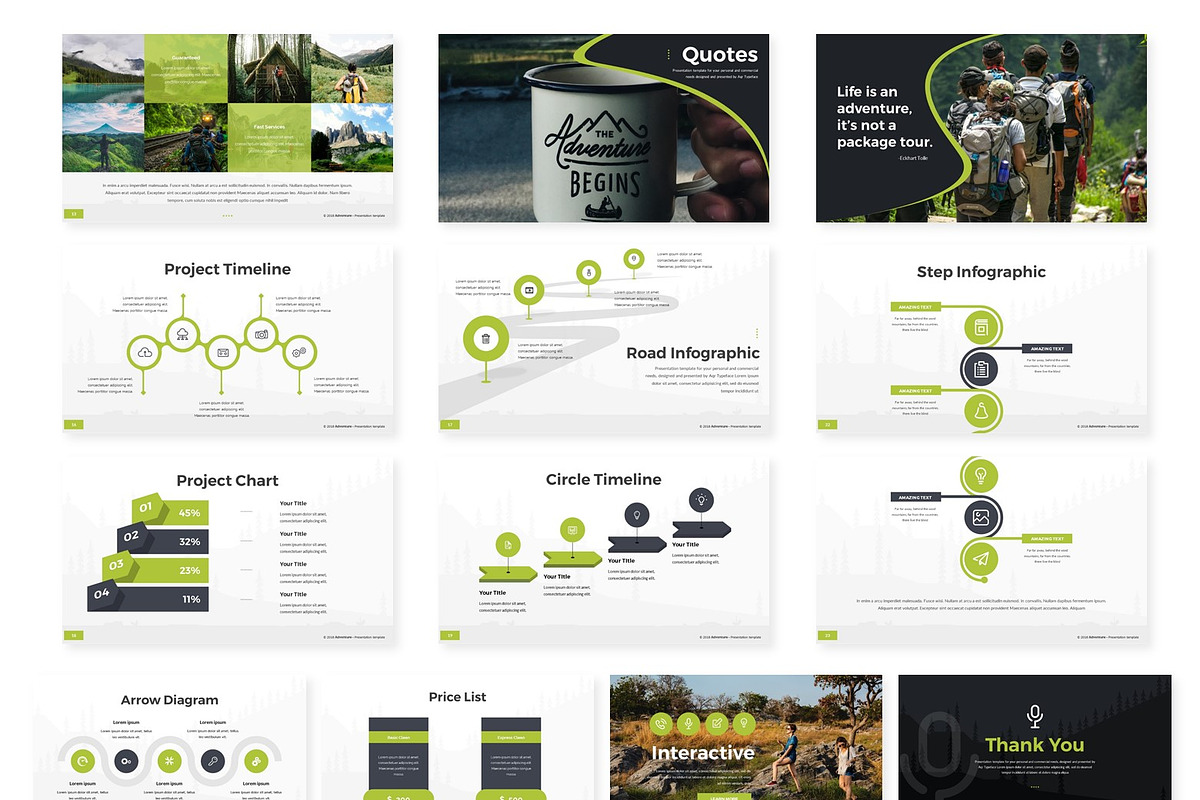 Adventure - Powerpoint Template, a Presentation Template by AQR Studio