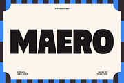 Maero - Bold Sans Serif Logo Font, a Sans Serif Font by Pekotype (Thumbnail 1 of 15)