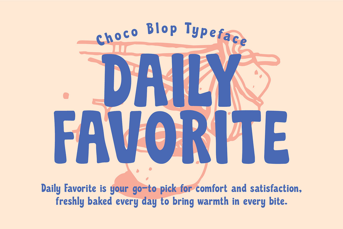 Chocoblop– Food Playful Display Font, a Handwritten Font by decographstud (Photo 4 of 7)