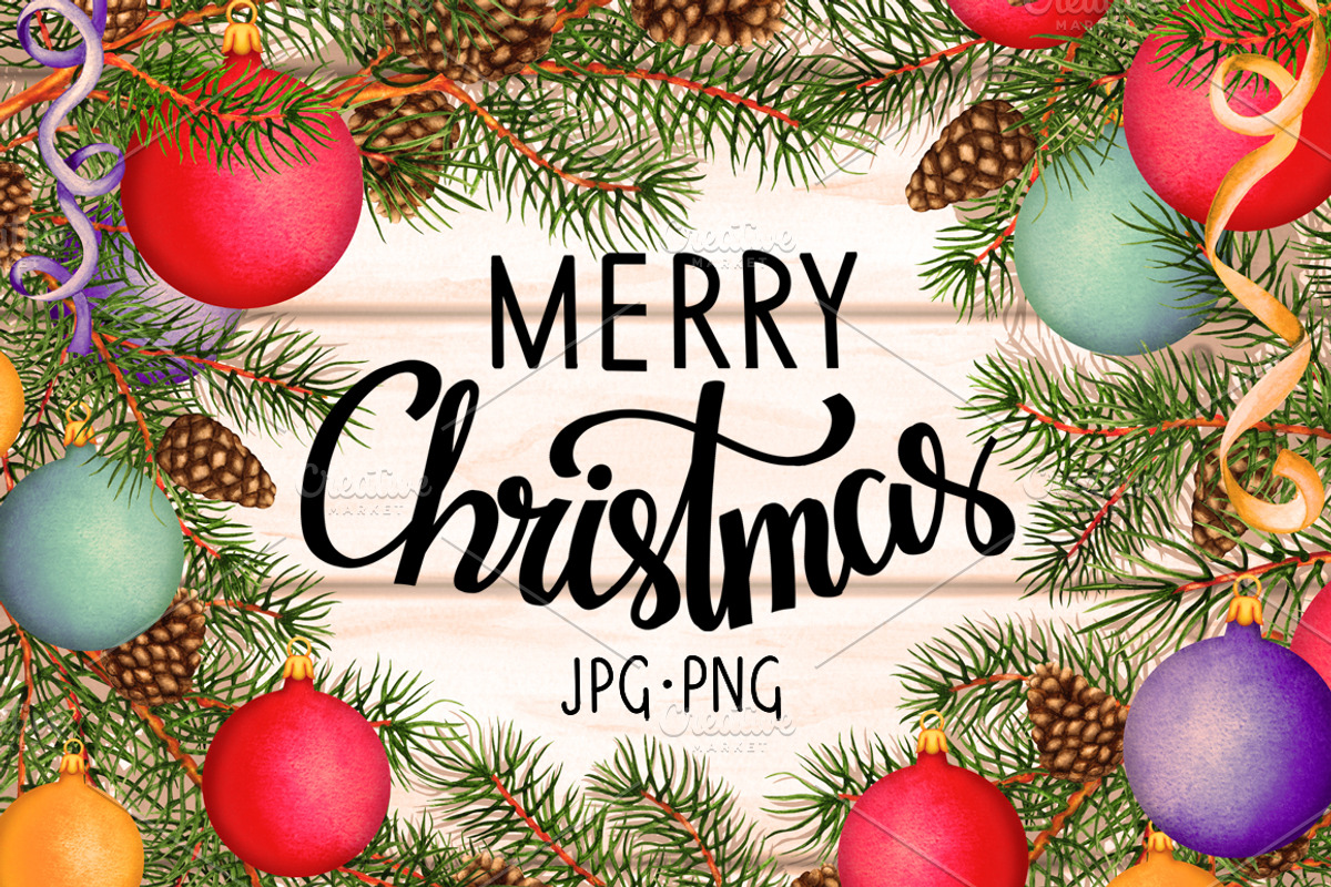 Watercolor Christmas collection, a Decorative Illustration by Color_Brush (Photo 1 of 8)