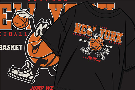 College basketball character print, a Sport Illustration by swsctn