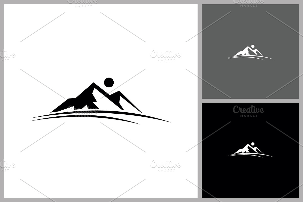 Mountain Landscape Adventure Symbol, a Branding & Logo Template by quadrazo (Photo 1 of 2)