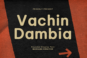 Vachin Dambia Rounded Display Font