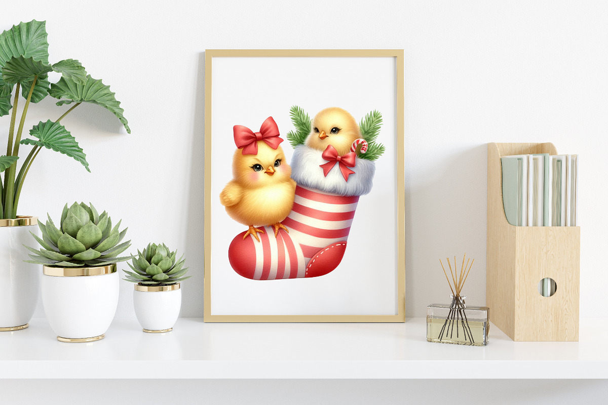 Christmas Animal Peeking Clipart, an Illustration by Canvas Craft (Photo 7 of 8)