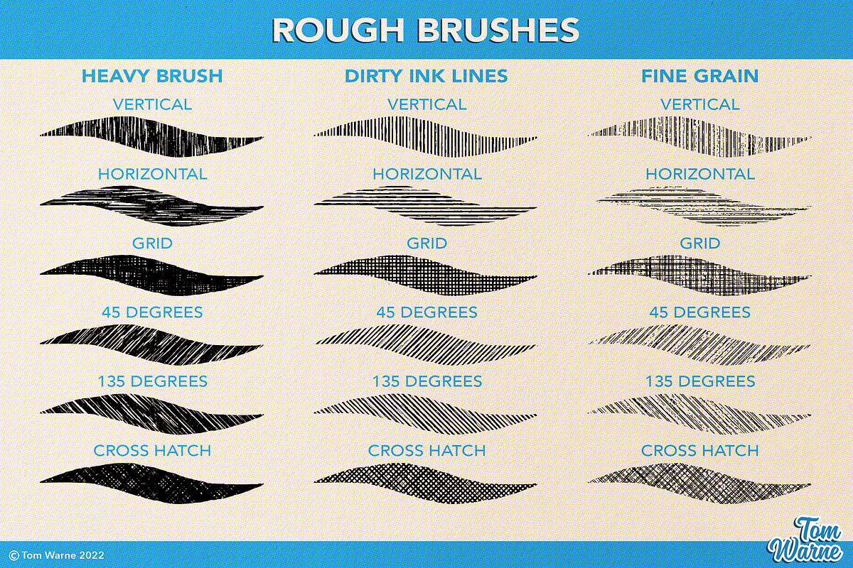 Shading Lines Photoshop Brushpack, a Brush Add-On by TomWarne (Photo 9 of 25)