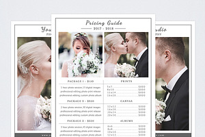 Photography Pricing Guide Template