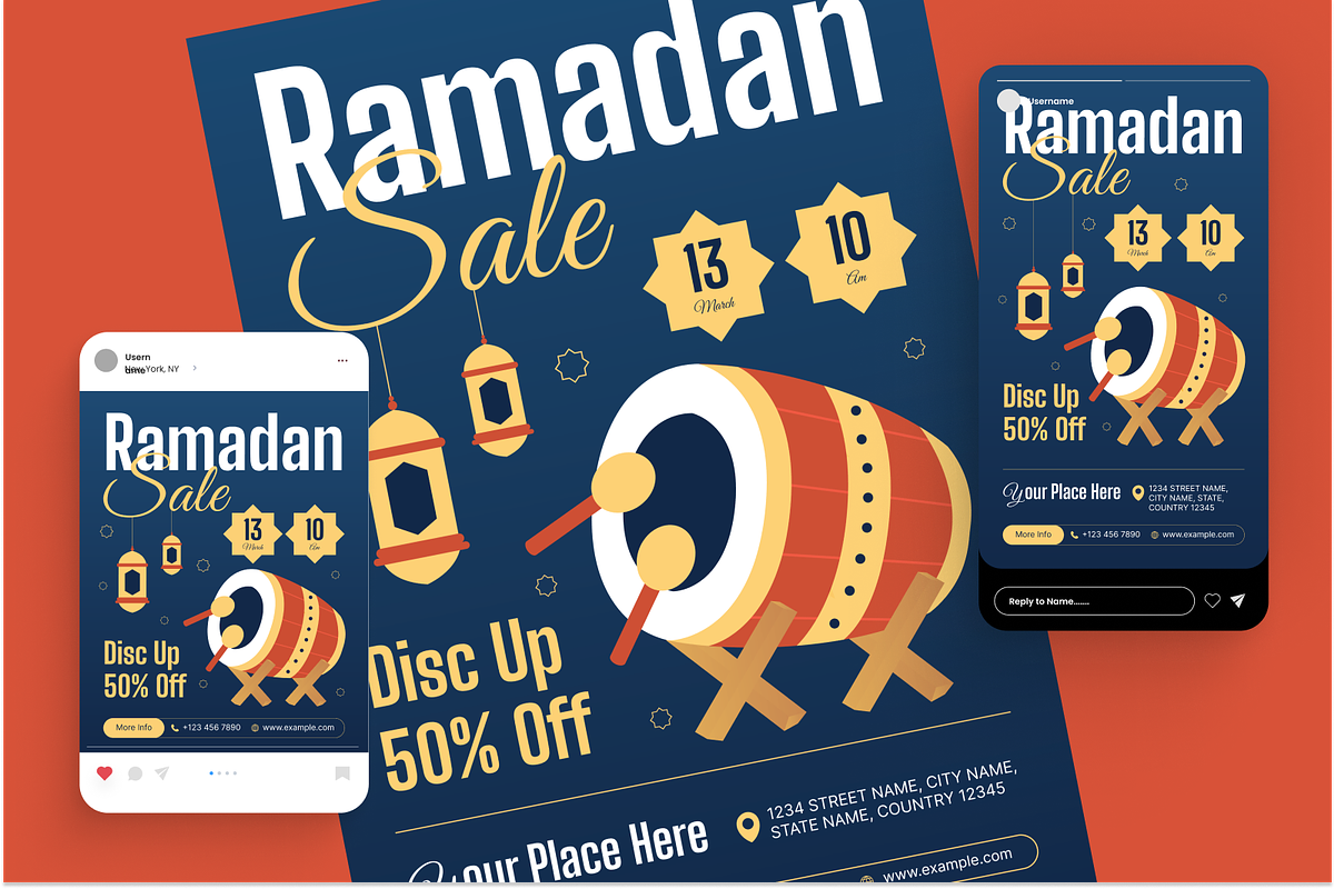 Ramadan Sale Flyer Set, a Print Template by Annora Studio (Photo 2 of 6)