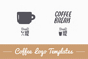 4 Coffee Logos, a Branding & Logo Template by Zhemchuzhina (Thumbnail 3 of 4)