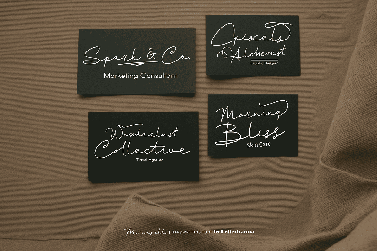 Moonsilk Font, a Handwritten Font by Letterhanna Studio (Photo 11 of 15)