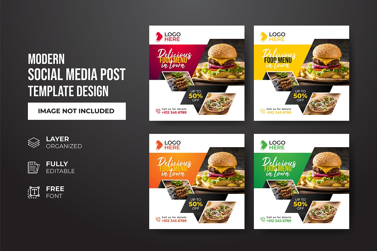 Social Media Post Template, a Social Media Template by gstudiovect21 (Photo 65 of 72)