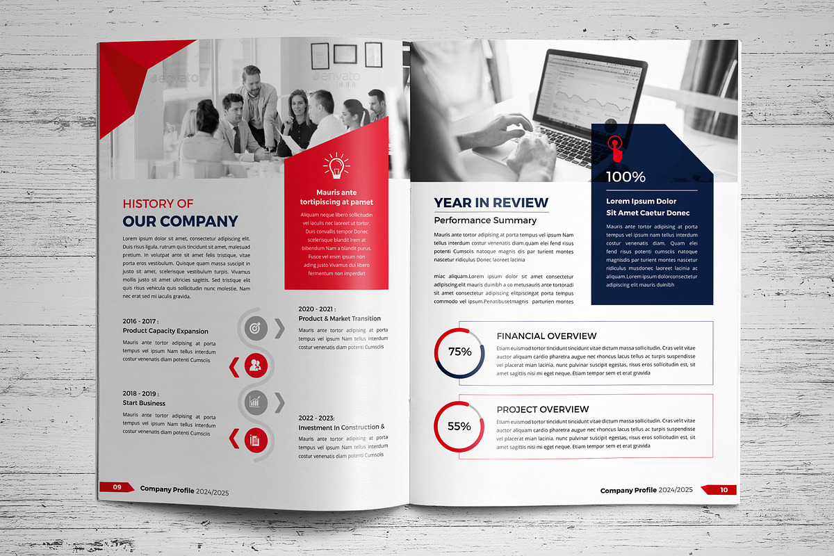 Company Profile Template V9, a Brochure Template by JanySultana (Photo 6 of 14)