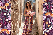 Plum Velvet Floral Pattern, a Pattern Graphic by Webvilla Studio (Thumbnail 5 of 7)