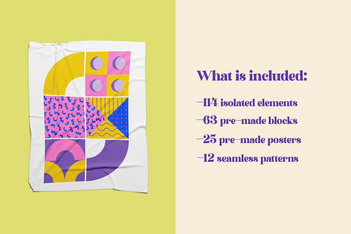 Big retro geometric collection, an Object Illustration by Sofico (Photo 25 of 31)
